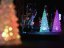 LED umělý vánoční stromek malý, 18 cm