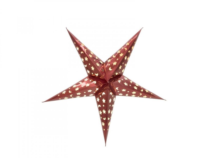 Star Lantern, papírová hvězda 50cm, červená