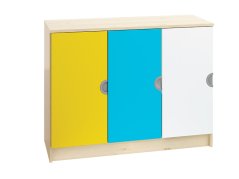 Skříň policová s dvířky CUBO (modul 15)