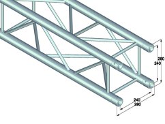 Quadlock 6082-4500, rovný díl