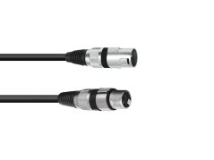 Kabel MC-10 XLR samec - XLR samice, 1m, černý