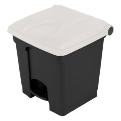 Nášlapný koš 30L - bílé víko
