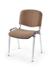 Konferenční židle ISO (Chrom / Hnědá)