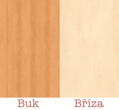 Duhová šatní skříň s háčky a policí