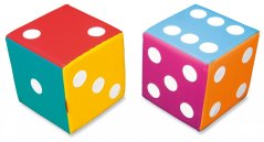 Molitanová matematická kostka s tečkami