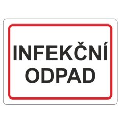 Samolepka infekční odpad 120x160 mm