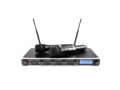 Omnitronic UHF-304, 4-kanálový bezdrátový mikrofonní set 823-832 MHz / 863-865 MHz