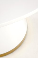 Jídelní stůl- VEGAS- bílá/ Noha bílá / zlatá