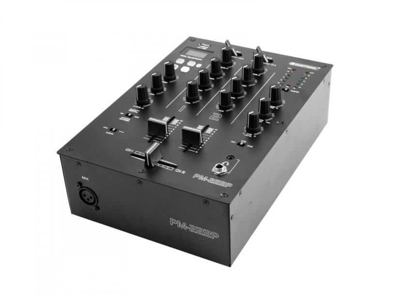 Omnitronic PM-222P, 2-kanálový mixážní pult s MP3/BT přehrávačem