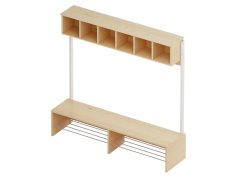 Šatní skříň- CUBO- 6 polic