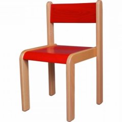 Dětská barevná židle ELA (sedák + opěrák)