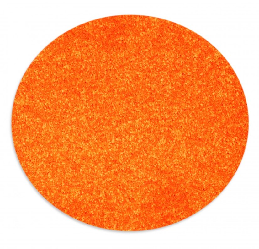 Koberec kulatý oranžový (2 m)