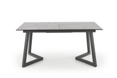 Rozkládací jídelní stůl- TIZIANO- Světle šedá / Tmavě šedá