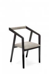 Židle AZUL (Černá / Světle šedá)