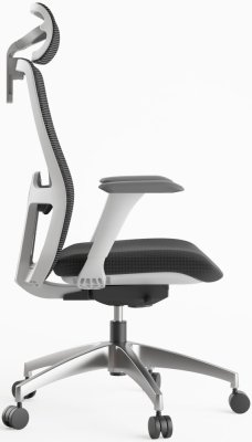 Ergonomická kancelářská židle WISDOM, šedý plast, tmavě šedá
