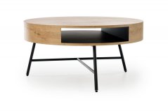 Konferenční stolek- CAMILA- Zlatý/ Černý dub