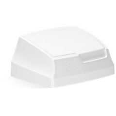 Plastové víko klapka - bílé