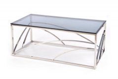 Konferenční stolek UNIVERSE (Stříbrná / Modrá)