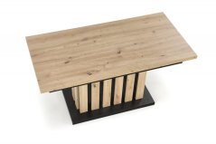 Jídelní stolek BARETTI (Dub artisan / Černá)