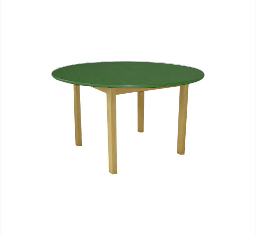 Dětský stůl BUK kruh – přírodní + barevná deska - Rozměr: o 100 cm