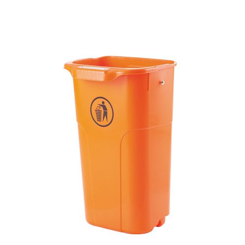 Odpadkový koš 50 l. Urban - černý/oranžový