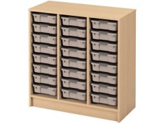 Skříňka s kontejnery - OPTIMA - L - 24 malých kontejnerů (více barev)
