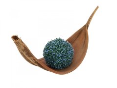 Umělá květina - Travní koule, modrá, 22cm