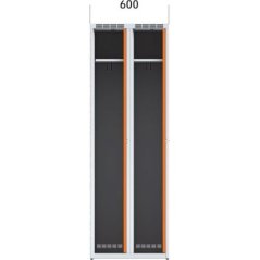 Šatní skříň s laminovými dveřmi 600 mm - dekor buk