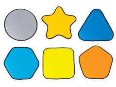 Pěnové podsedáky s lemováním (6ks)