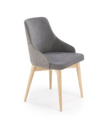 Židle MALAGA (Šedá / Bukové dřevo)
