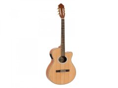 Dimavery CN-500, elektroakustická klasická kytara 4/4, přírodní