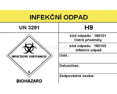 Nádoba na medicinální odpad - 2,5 l