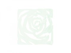 Paravan, vzor růže, čirá, 29 x 29 cm, 4x