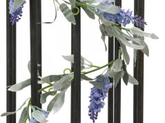 Umělá květina - Kvetoucí girlanda, modrá, 180 cm