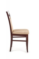 Židle CITRONE (Tmavý ořech / Béžová)