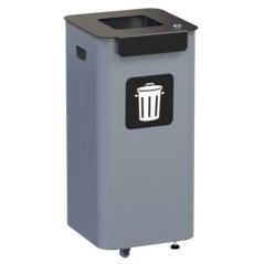 Venkovní odpadkový koš - černý