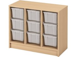 Skříňka s kontejnery - OPTIMA - M - 9 velkých kontejnerů (více barev)